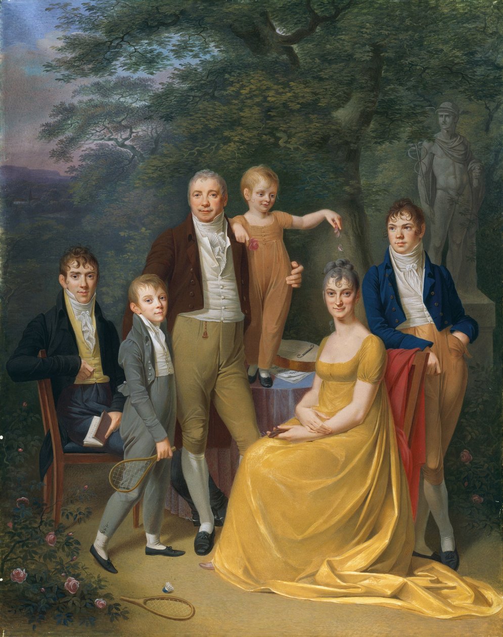 Családi portré alkotó: Carl Friedrich Demiani