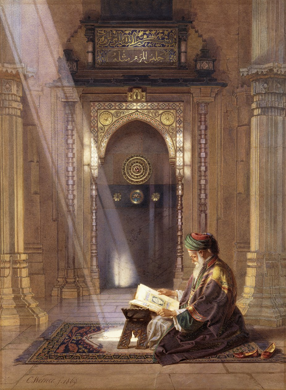 A mecsetben, alkotó: Carl Friedrich Heinrich Werner