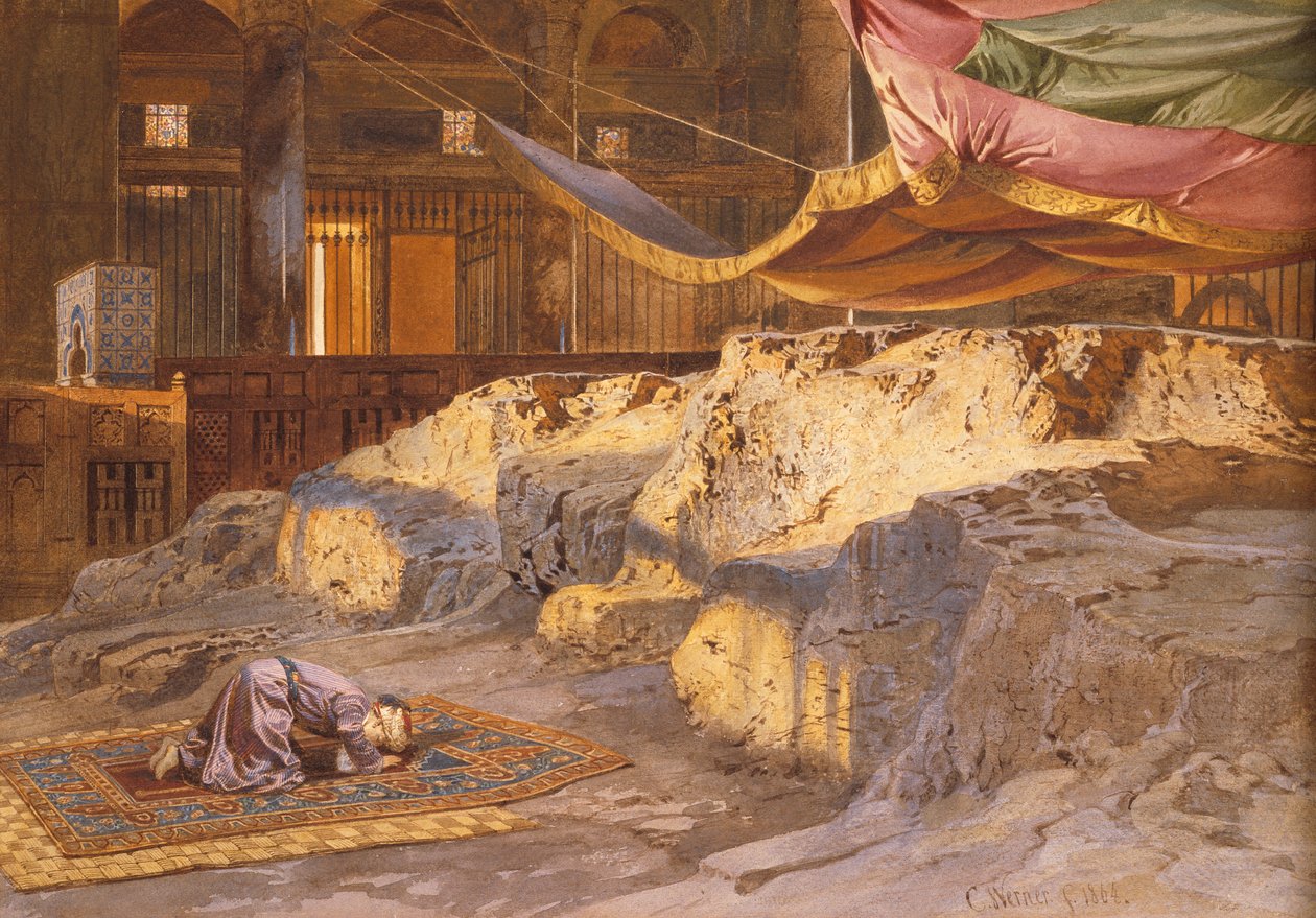 A sziklakupolán belül, 1864 alkotó: Carl Friedrich Heinrich Werner