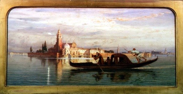 A velencei lagúnán alkotó: Carl Friedrich Heinrich Werner