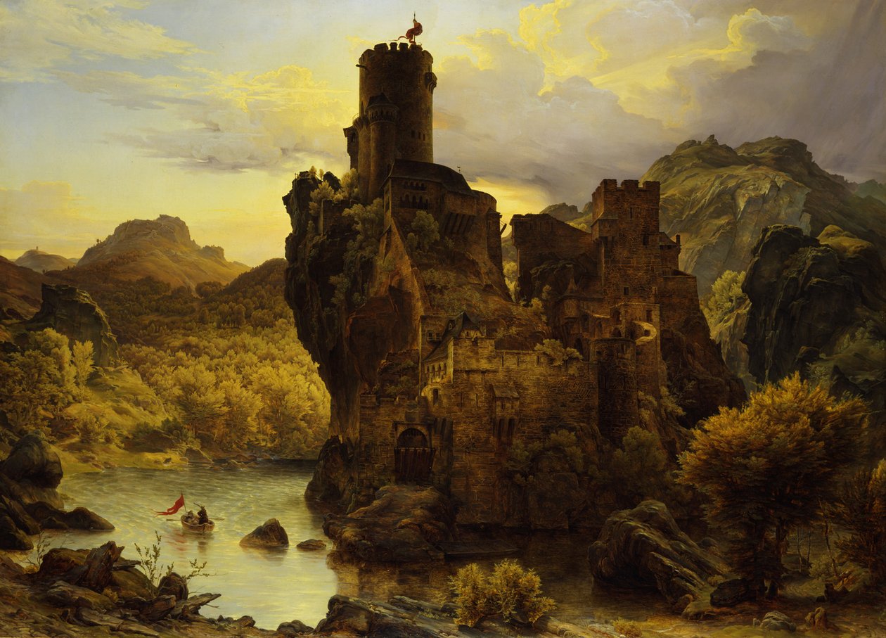 Lovagvár alkotó: Carl Friedrich Lessing