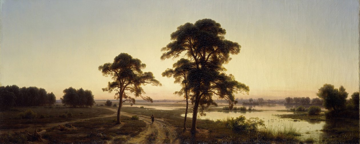 Sziléziai táj alkotó: Carl Friedrich Lessing