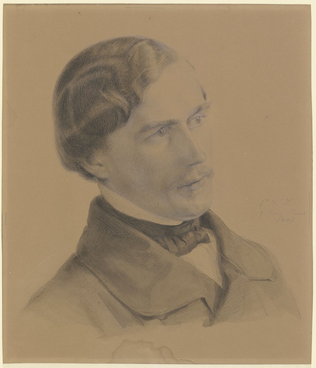 A művész önarcképe alkotó: Carl Friedrich Lessing
