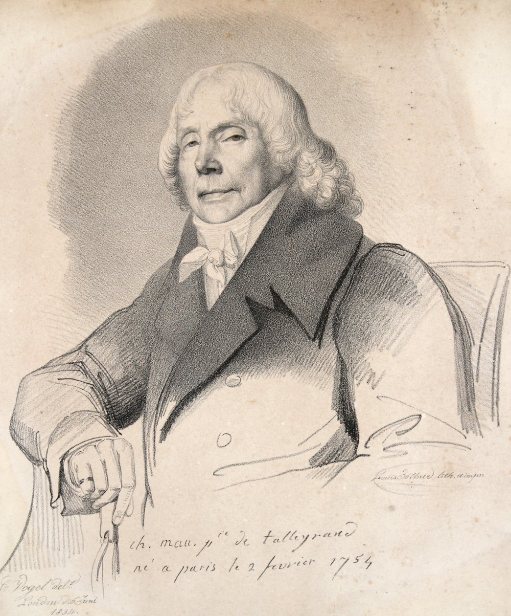 Charles Maurice Talleyrand hercege, pub. 1834 alkotó: Carl Friedrich Otto Vogel