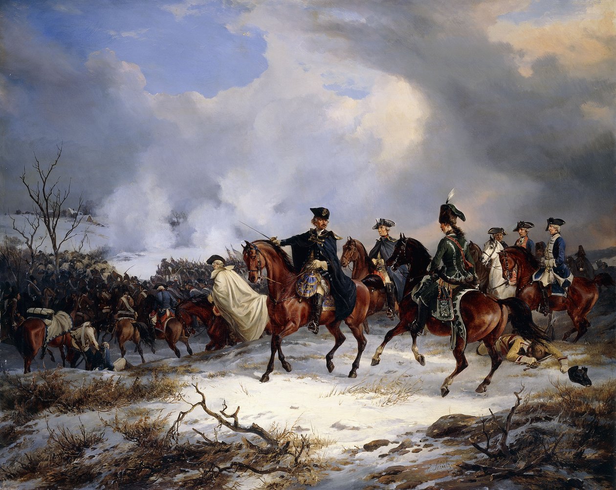 A kesseldorfi csata alkotó: Carl Friedrich Schulz