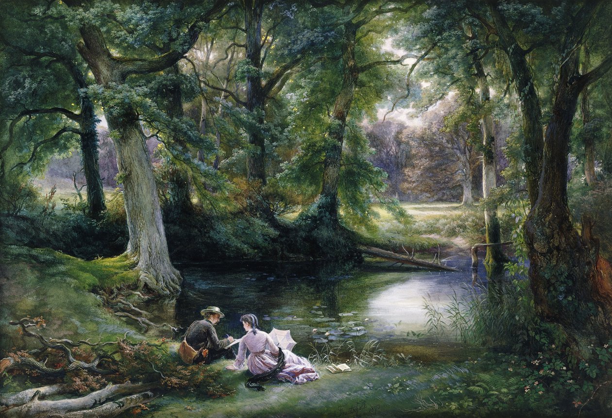 A művészetlecke, 1870 alkotó: Carl Friedrich Wilhelm Trautschold