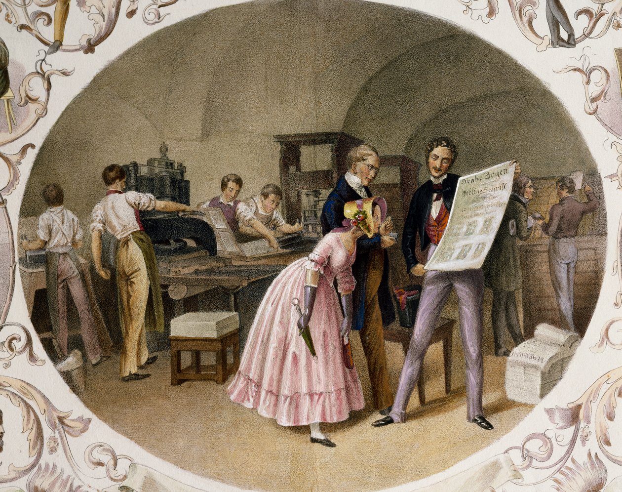 Nyomda belseje alkotó: Carl and Geiger Peter Johann Nepomuk Kunz