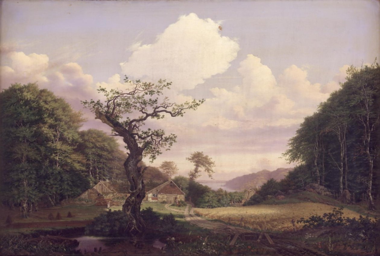 Táj, kilátással Sjælsø felé, Hørsholm közelében alkotó: Carl Georg Scheuermann
