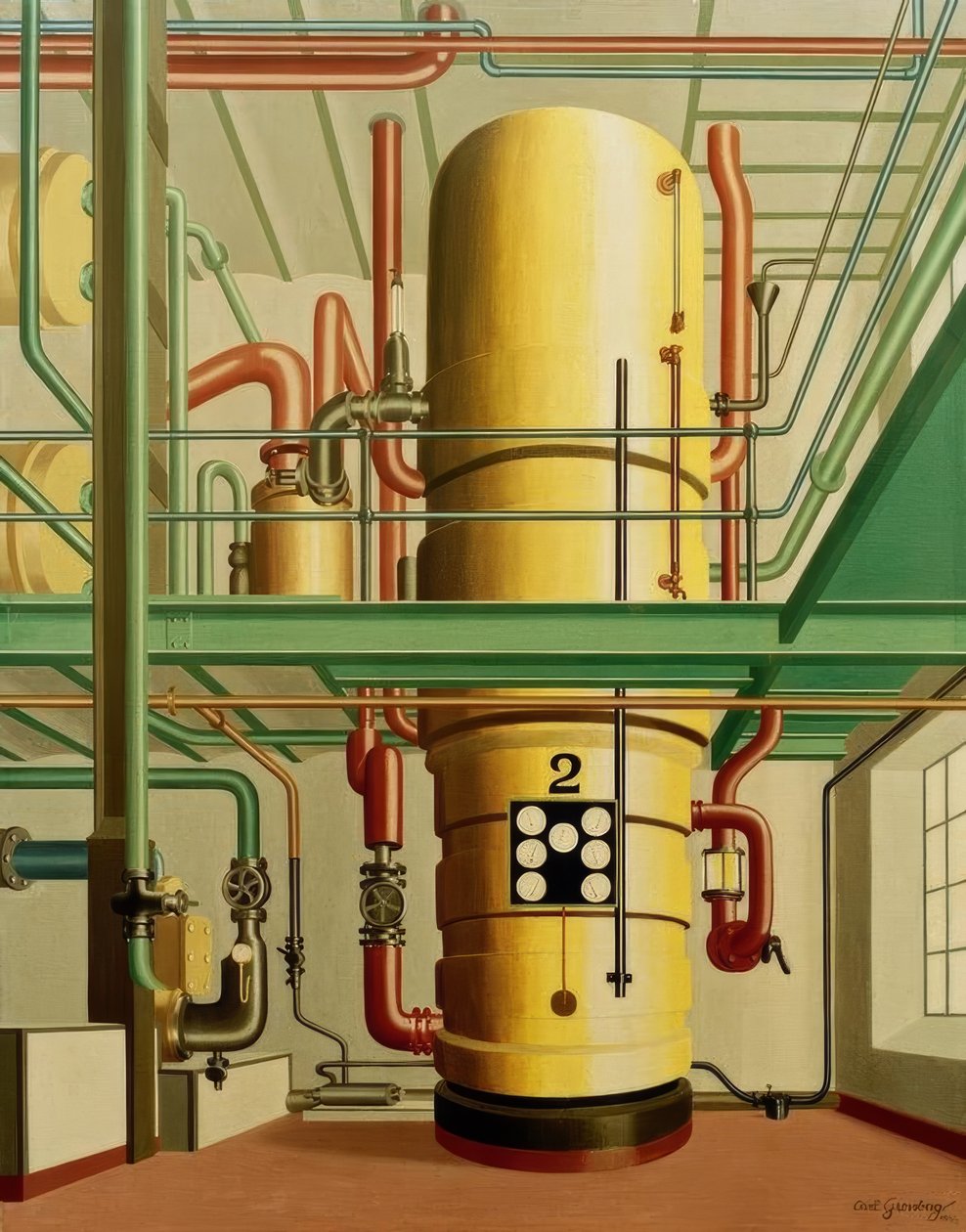 A sárga üst alkotó: Carl Grossberg