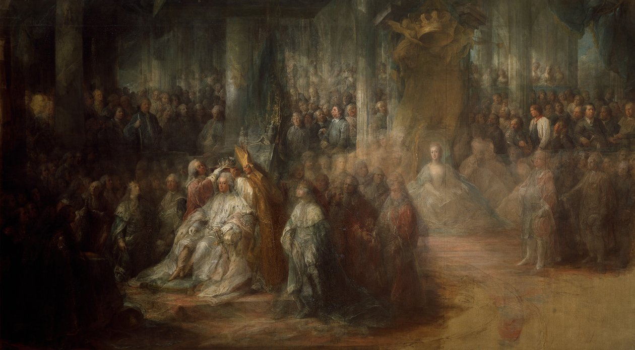 III. Gusztáv svéd király megkoronázása, 1782-1793 alkotó: Carl Gustaf Pilo