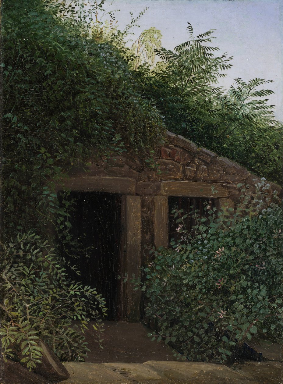 Egy benőtt aknatengely, kb. 1824. alkotó: Carl Gustav Carus