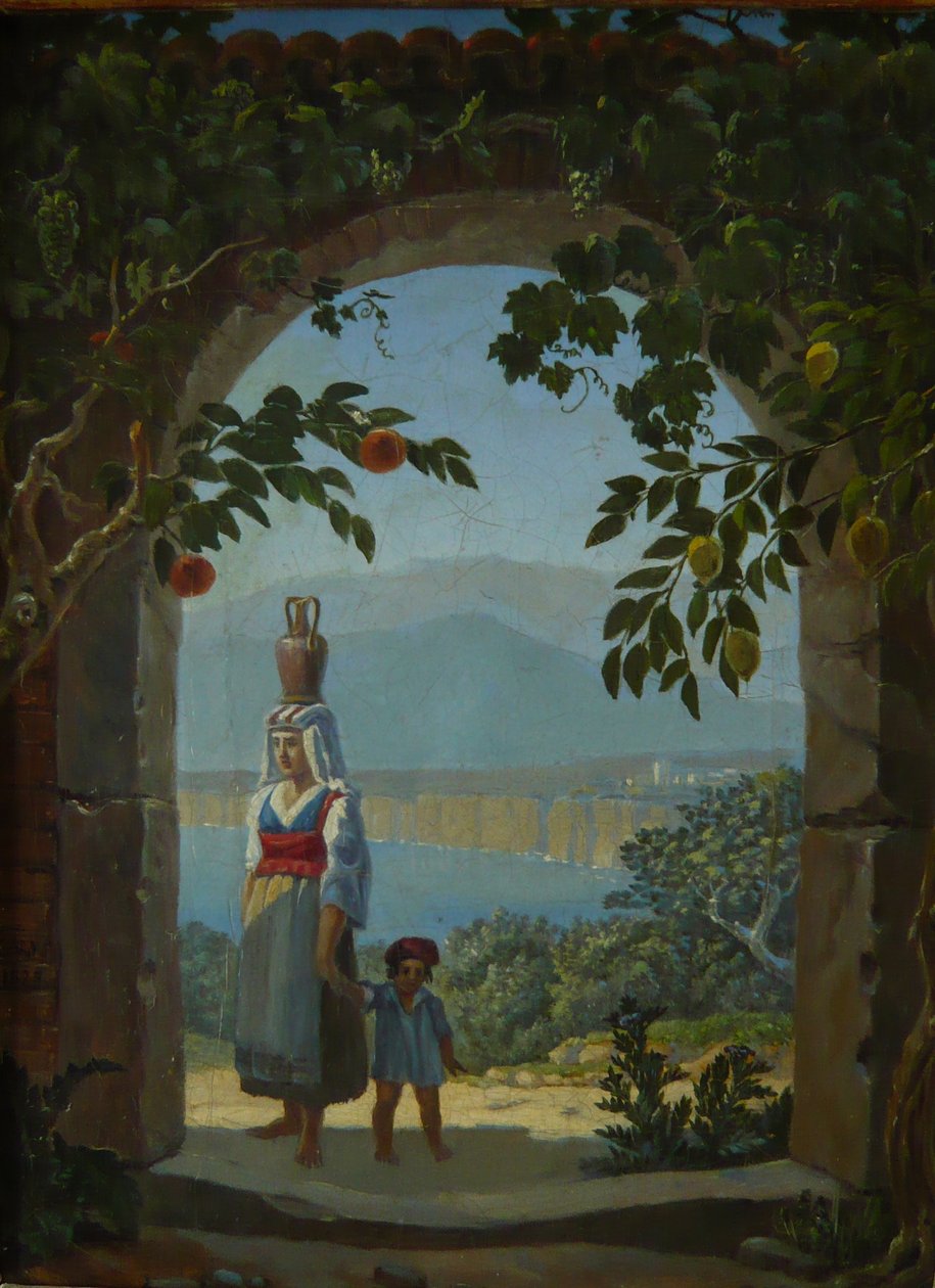 Sorrento emléke alkotó: Carl Gustav Carus