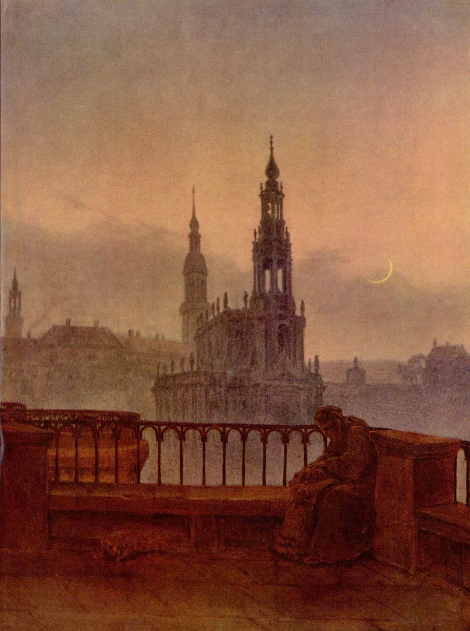 Német: Drezda látképe Brühl teraszáról Drezda látképe Brühl teraszáról alkotó: Carl Gustav Carus