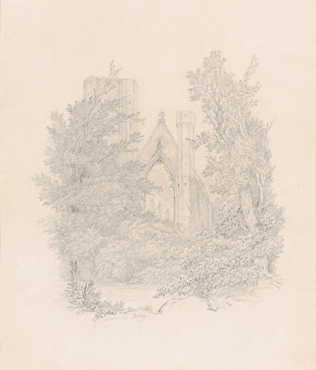 A dunkerdami katedrális nyugati homlokzatának nézete alkotó: Carl Gustav Carus