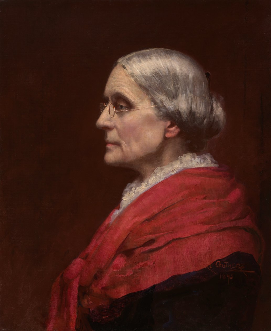 Susan Brownell Anthony, 1895. alkotó: Carl Gutherz