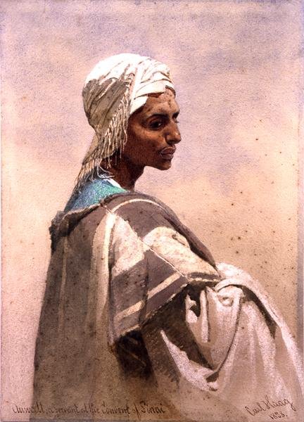 Auwatt, a Sinai kolostor szolgája alkotó: Carl Haag