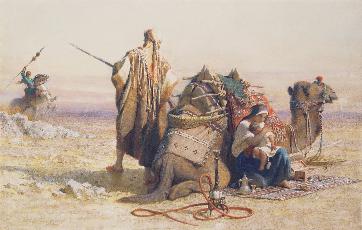 Veszély a sivatagban, 1867 alkotó: Carl Haag