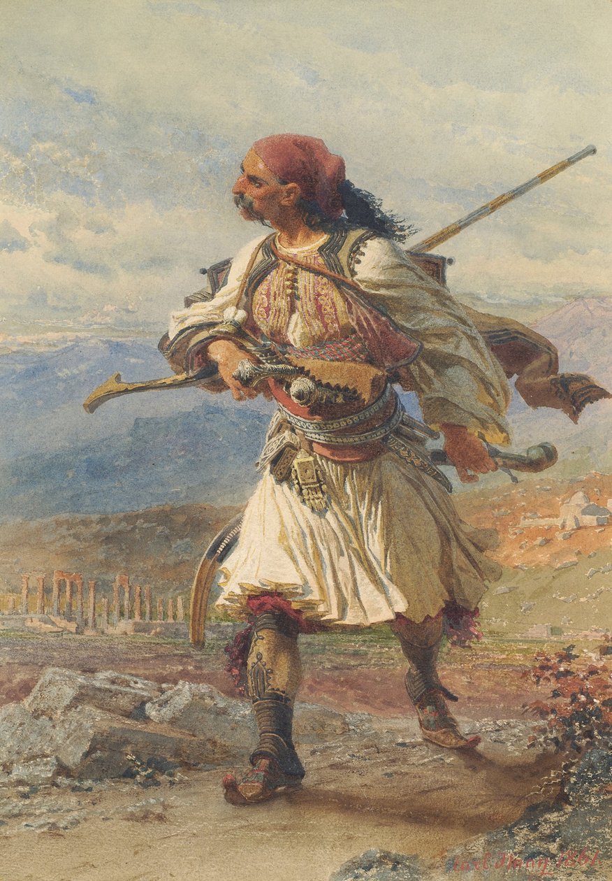 Görög harcos, 1861 alkotó: Carl Haag