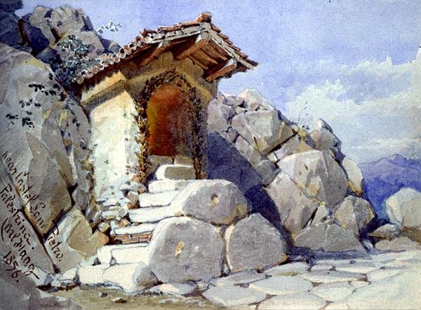 Madonnaletta a Castel San Pietro közelében, Palestrina, Sabine Hills alkotó: Carl Haag