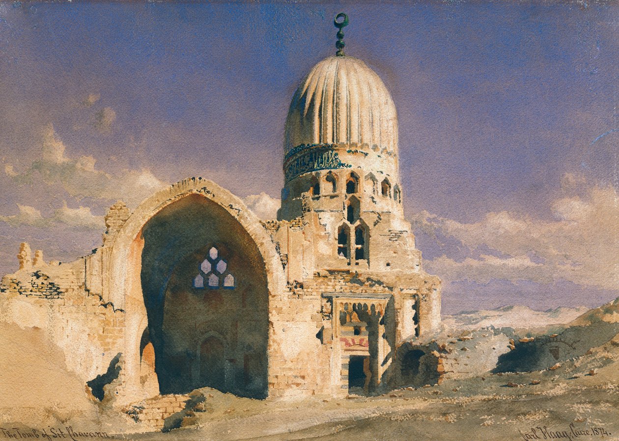 Sit Chavann sírja, 1874 alkotó: Carl Haag
