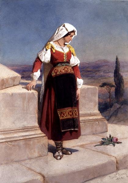"Egy urbinoi nő" alkotó: Carl Haag