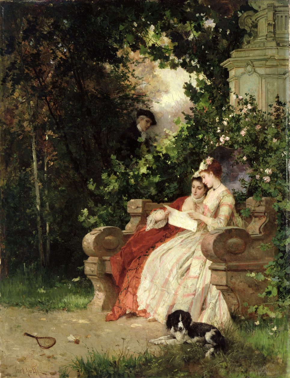 A lehallgató, 1868 alkotó: Carl Heinrich Hoff