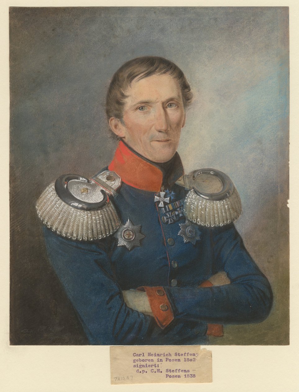 Georg Wilhelm von Hofmann tábornok 1777-1860, 1838 alkotó: Carl Heinrich Steffens