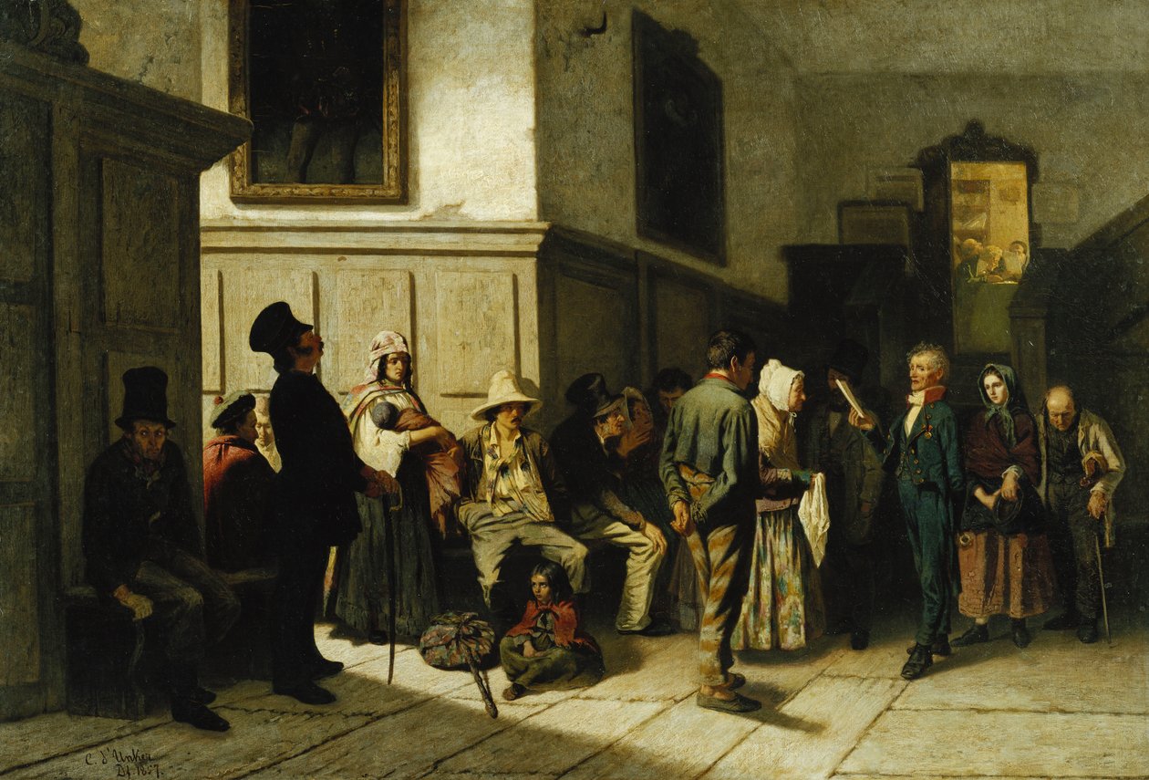 A Rendőrkapitányságon, 1857 alkotó: Carl Hendrik d Unker