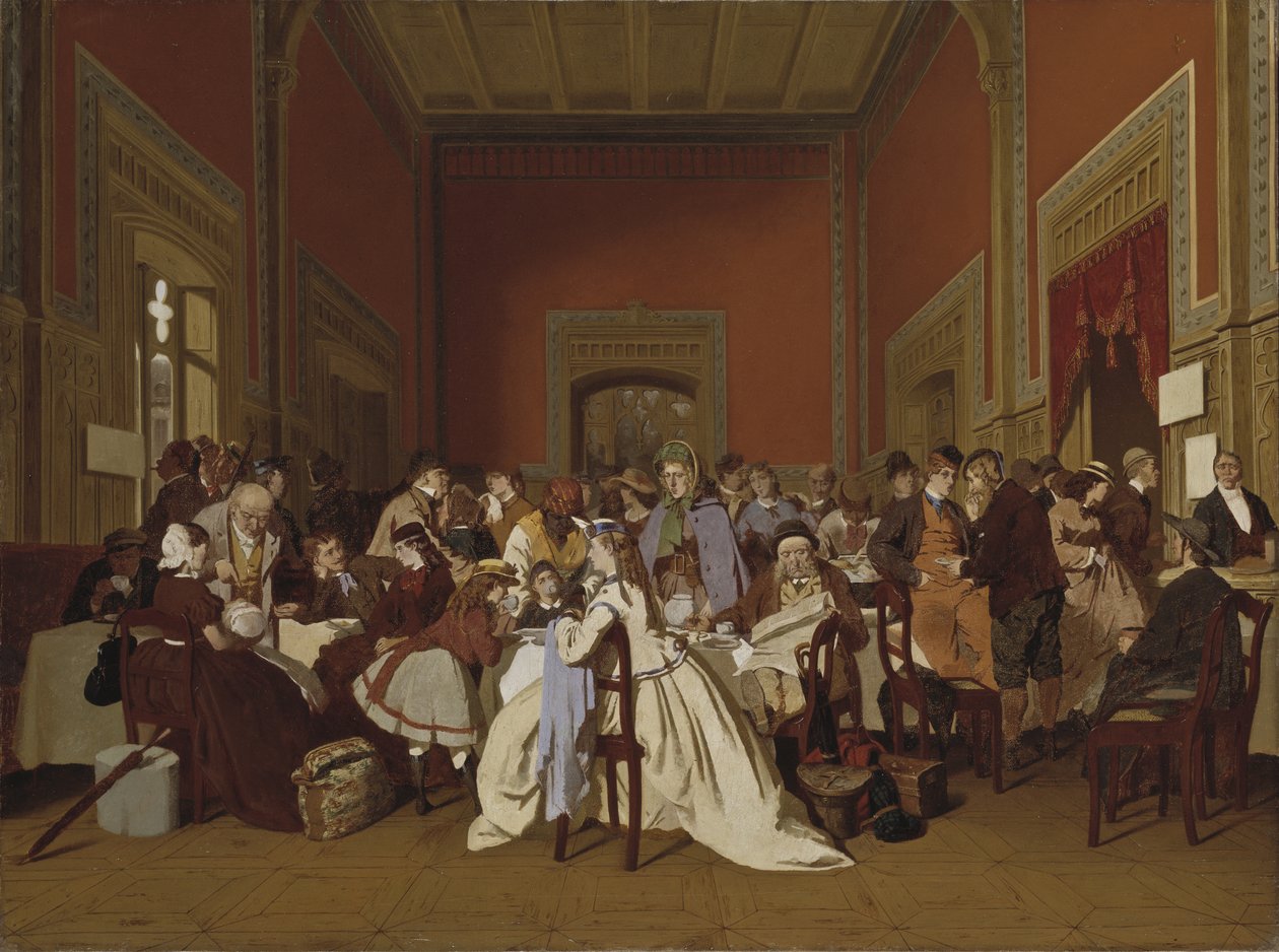 Második osztályú váróterem, 1865 körül alkotó: Carl Hendrik d Unker