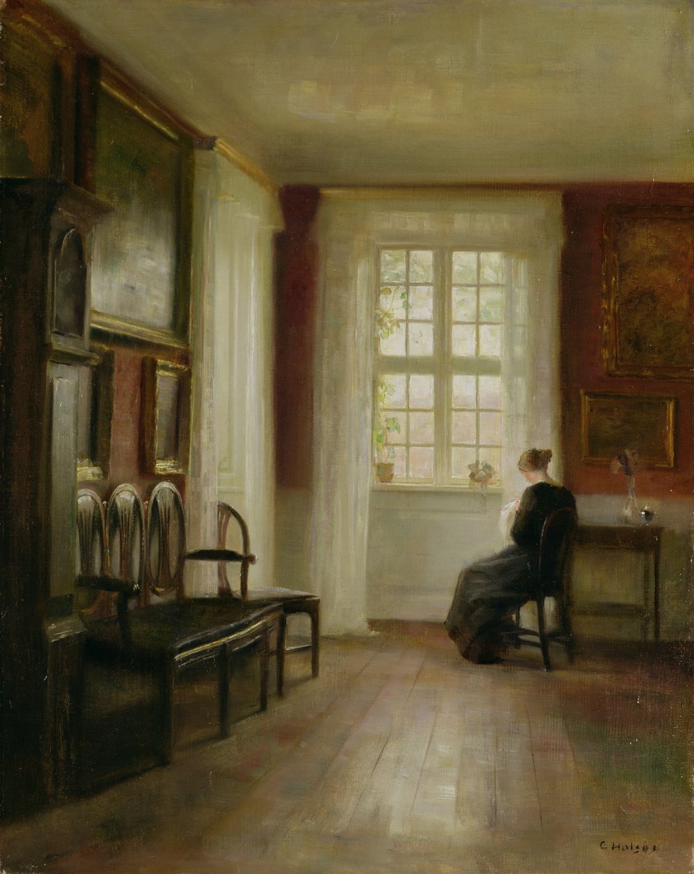 Belső női varrással alkotó: Carl Holsoe