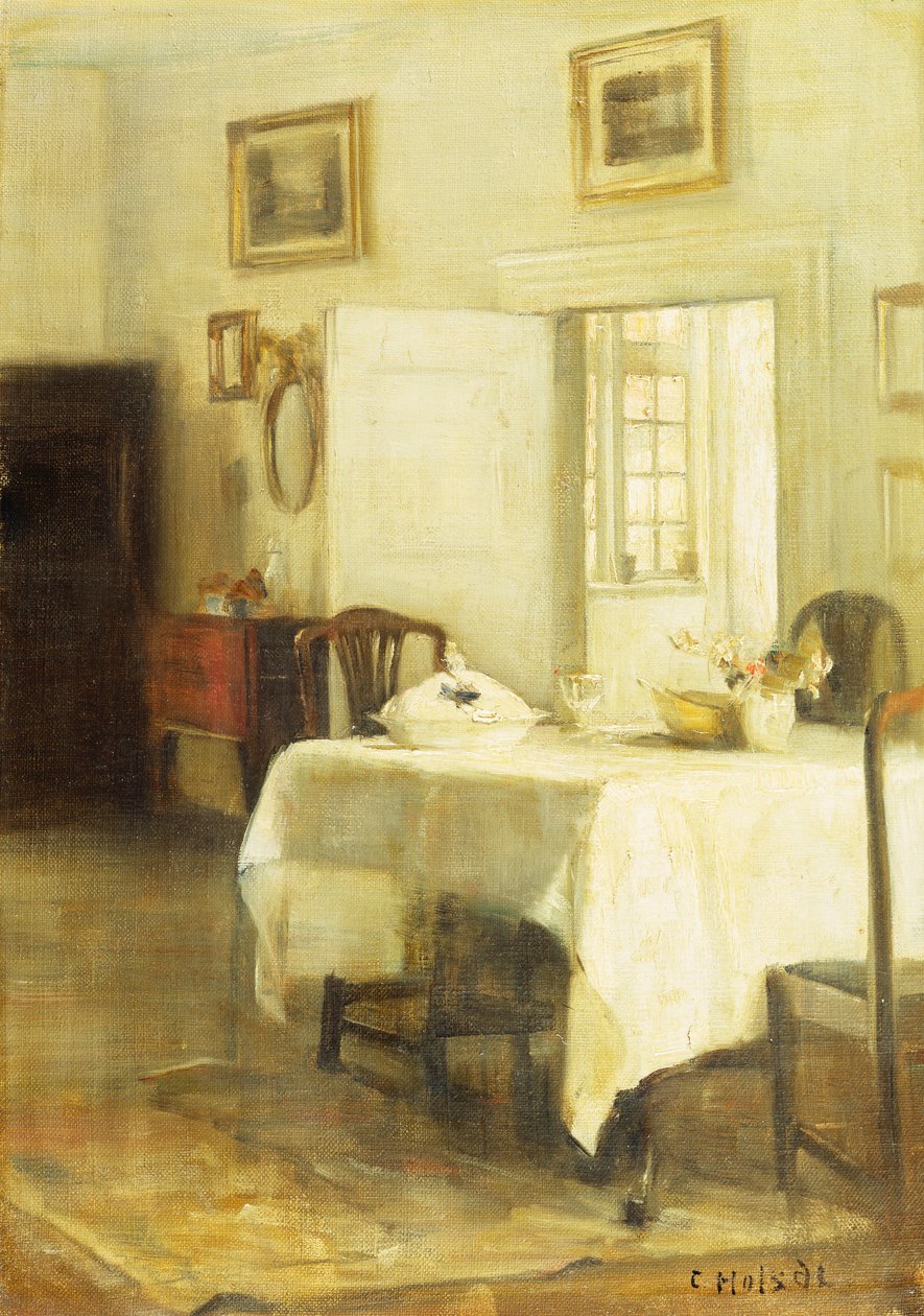The Dining Room (olaj, vászon) alkotó: Carl Holsoe