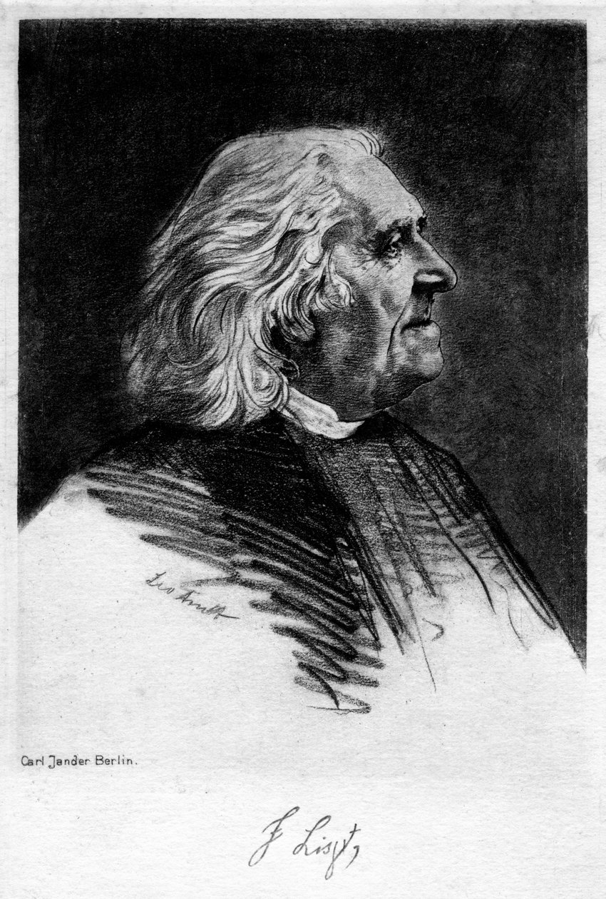 Liszt Ferenc 1811-1886, magyar zeneszerző és zongoraművész, XX. alkotó: Carl Jander