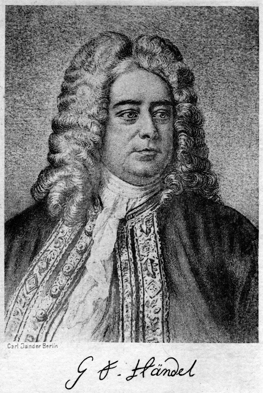 George Frideric Handel 1685-1759, német származású brit zeneszerző, XX. alkotó: Carl Jander