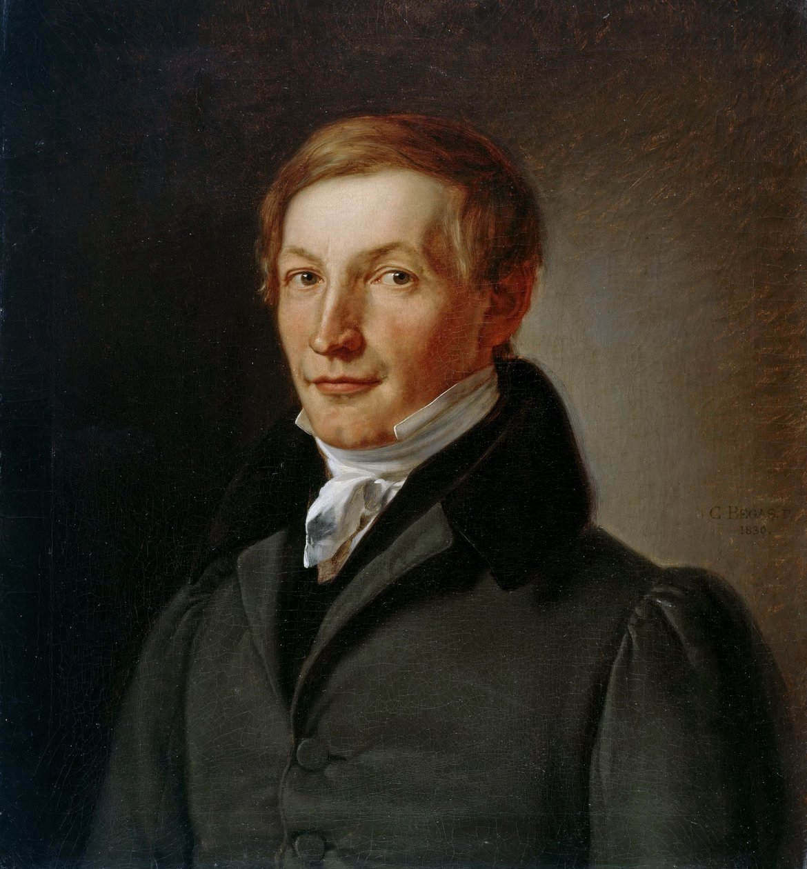 Lenné Péter József kertészeti igazgató portréja alkotó: Carl Joseph Begas