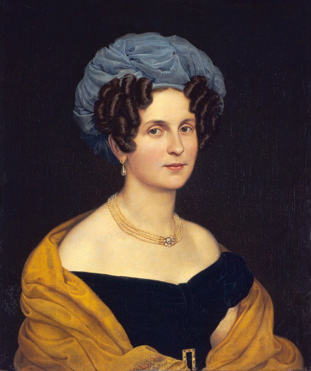 Német: Karoline Seidler-Wranitzky kamaraénekesnő portréja alkotó: Carl Joseph Begas