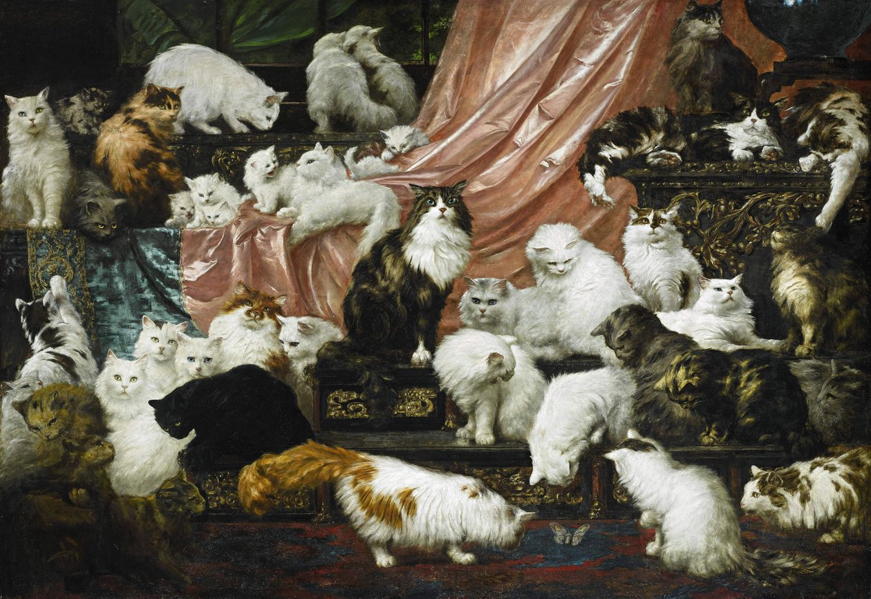 Feleségem szeretői, c. 1890 (olaj, vászon) alkotó: Carl Kahler
