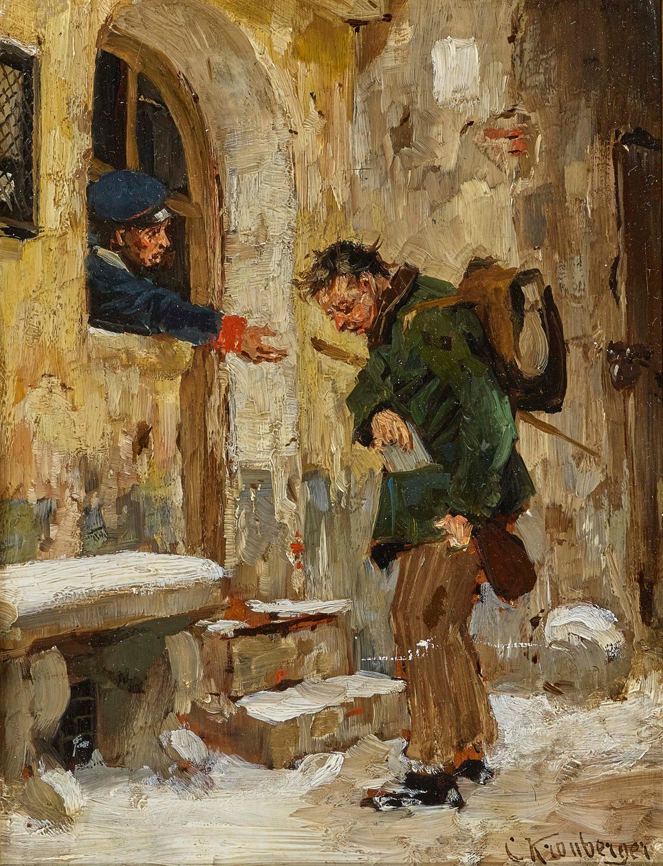 Személyi igazolvány ellenőrzése. alkotó: Carl Kronberger