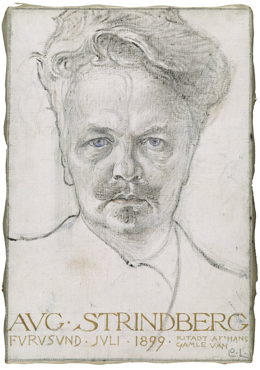 August Strindberg alkotó: Carl Larsson