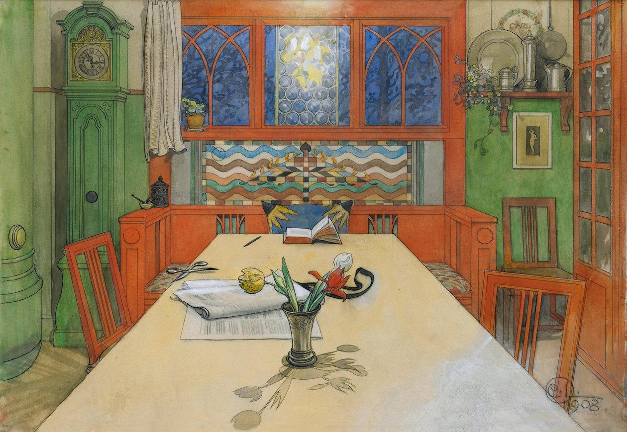 Vége a napnak, jó éjszakát! 1908 alkotó: Carl Larsson
