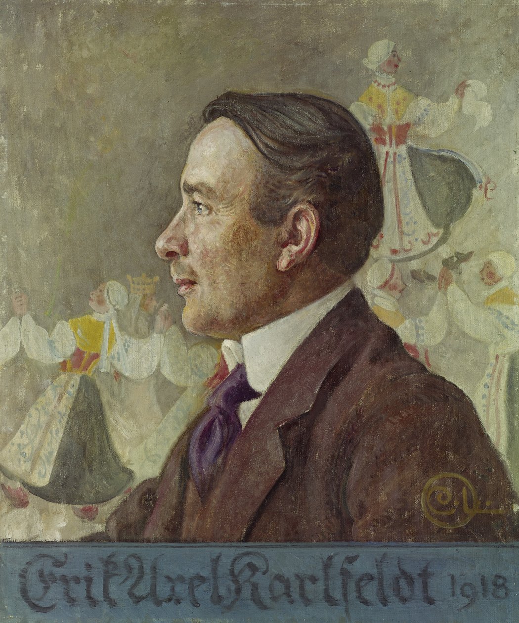 Erik Axel Karlfeldt, 1918 alkotó: Carl Larsson