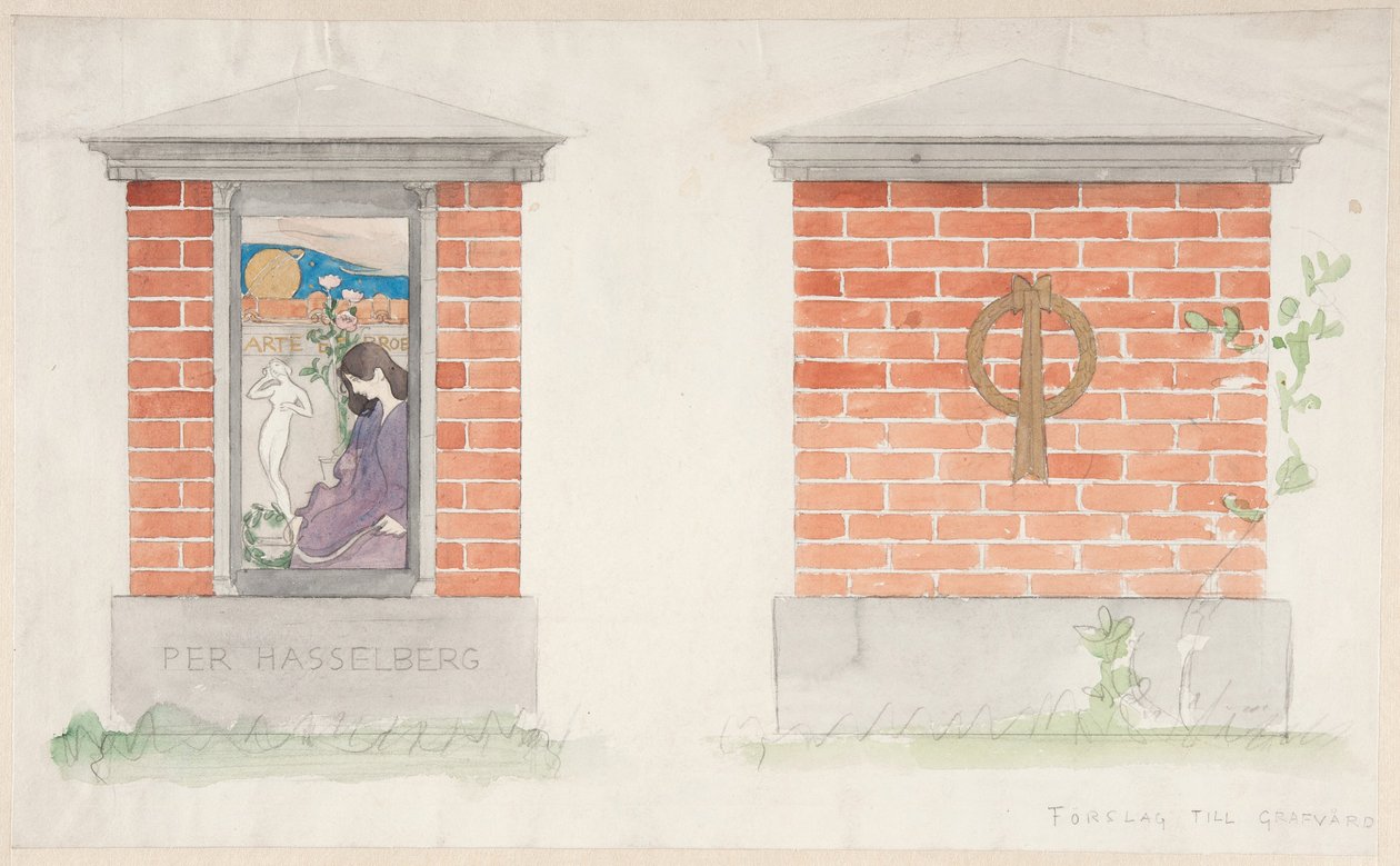 Javaslat Per Hasselberg síremlékére alkotó: Carl Larsson