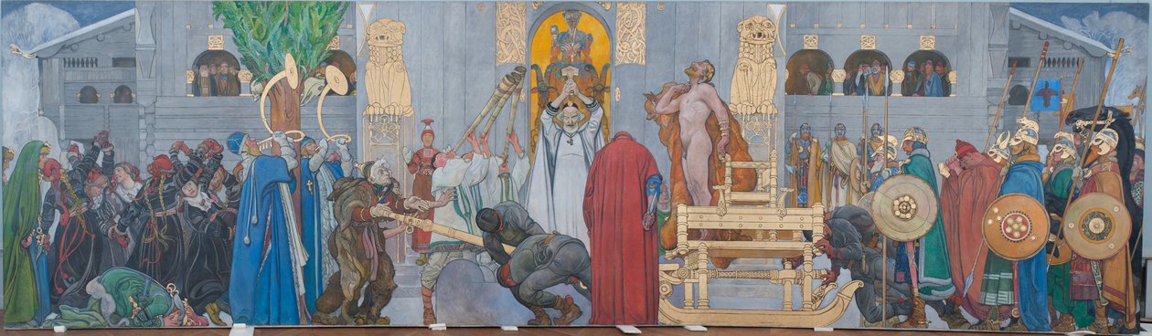 Télközepi áldozat alkotó: Carl Larsson