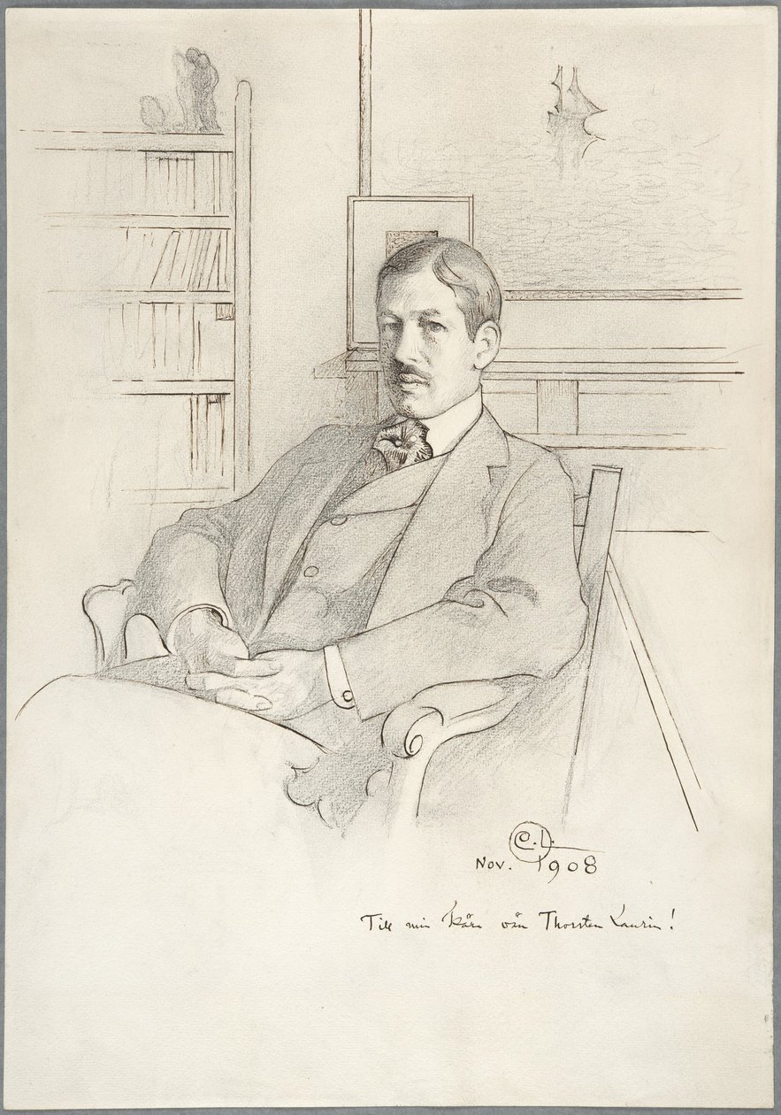 Thorsten Laurin portréja alkotó: Carl Larsson