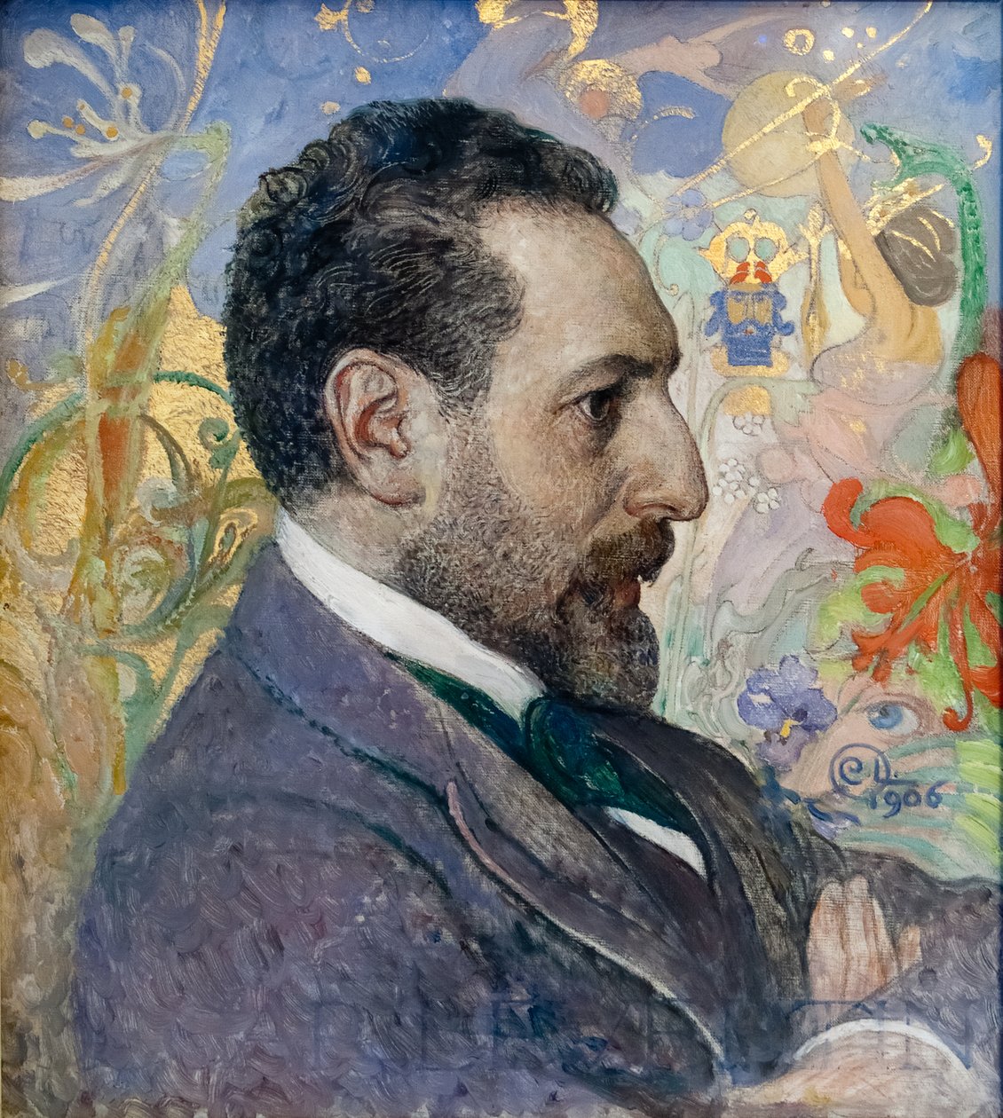 Oscar Levertin portréja alkotó: Carl Larsson