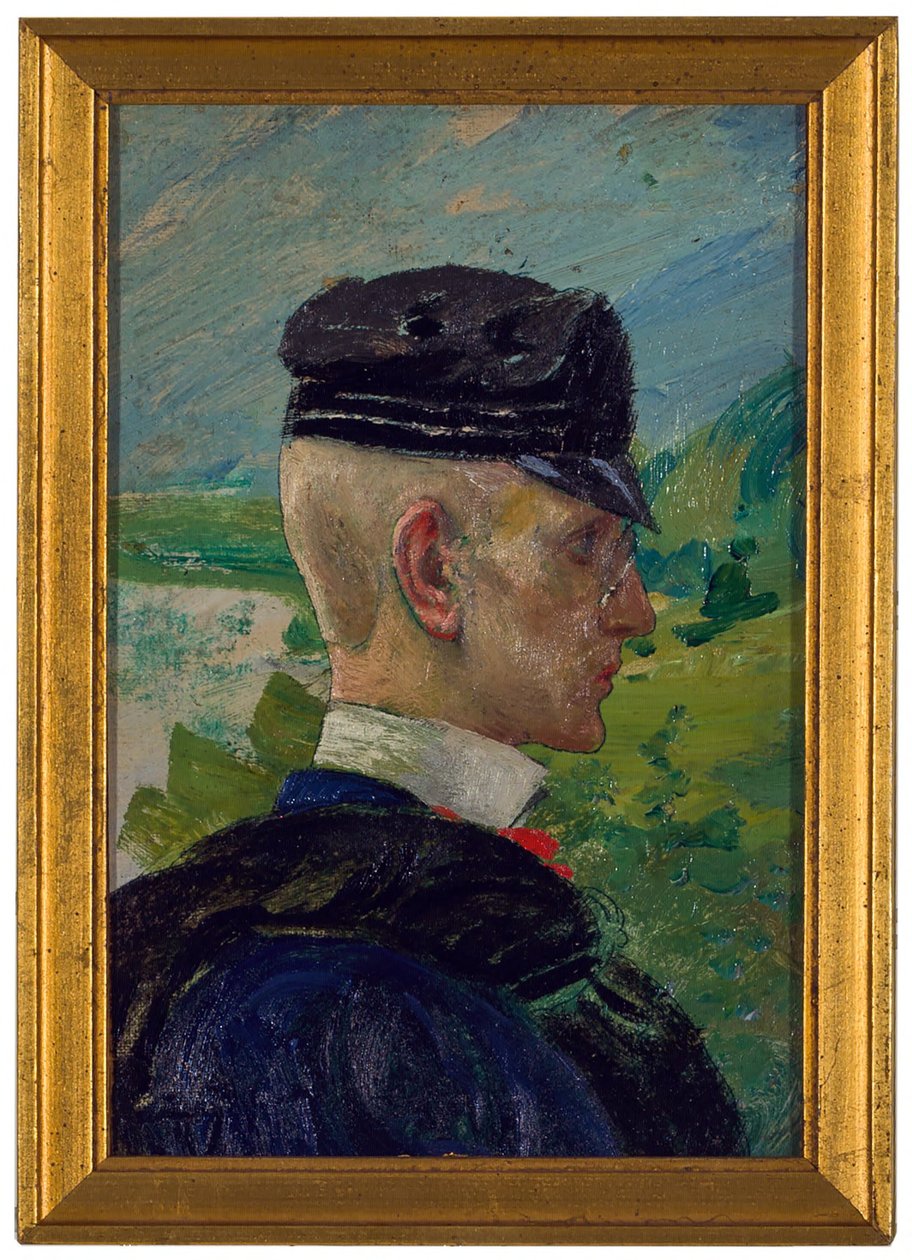 Egy fiú portréja. Vázlat a „Reggeli imák” című műhöz alkotó: Carl Larsson
