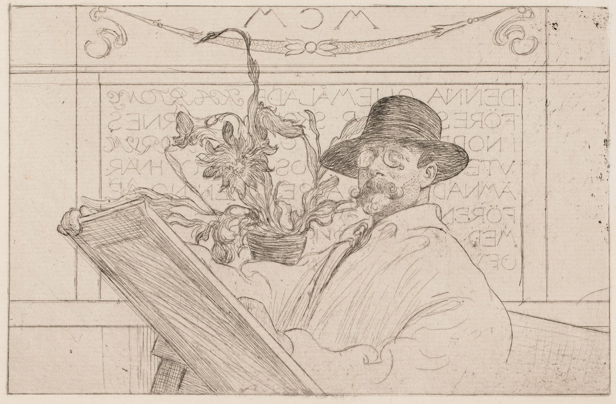 Önarckép alkotó: Carl Larsson