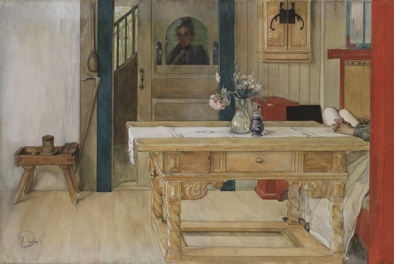 Vasárnapi pihenő (wc papíron) alkotó: Carl Larsson