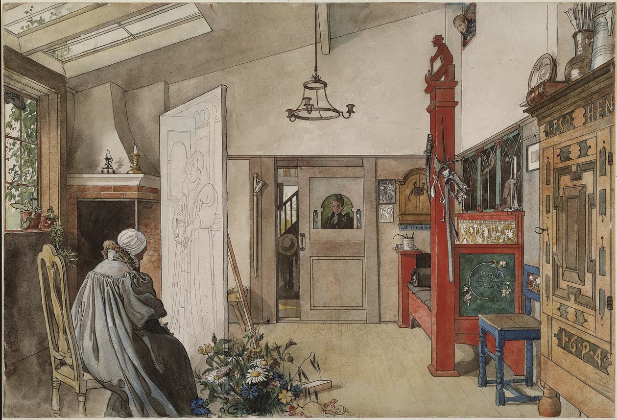 A stúdió alkotó: Carl Larsson