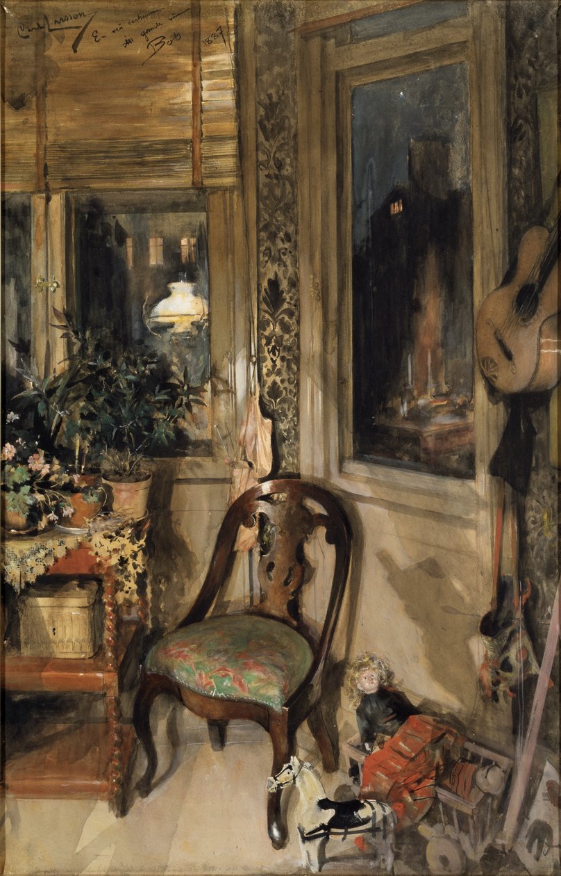 Játékok a sarokban (wc papíron) alkotó: Carl Larsson