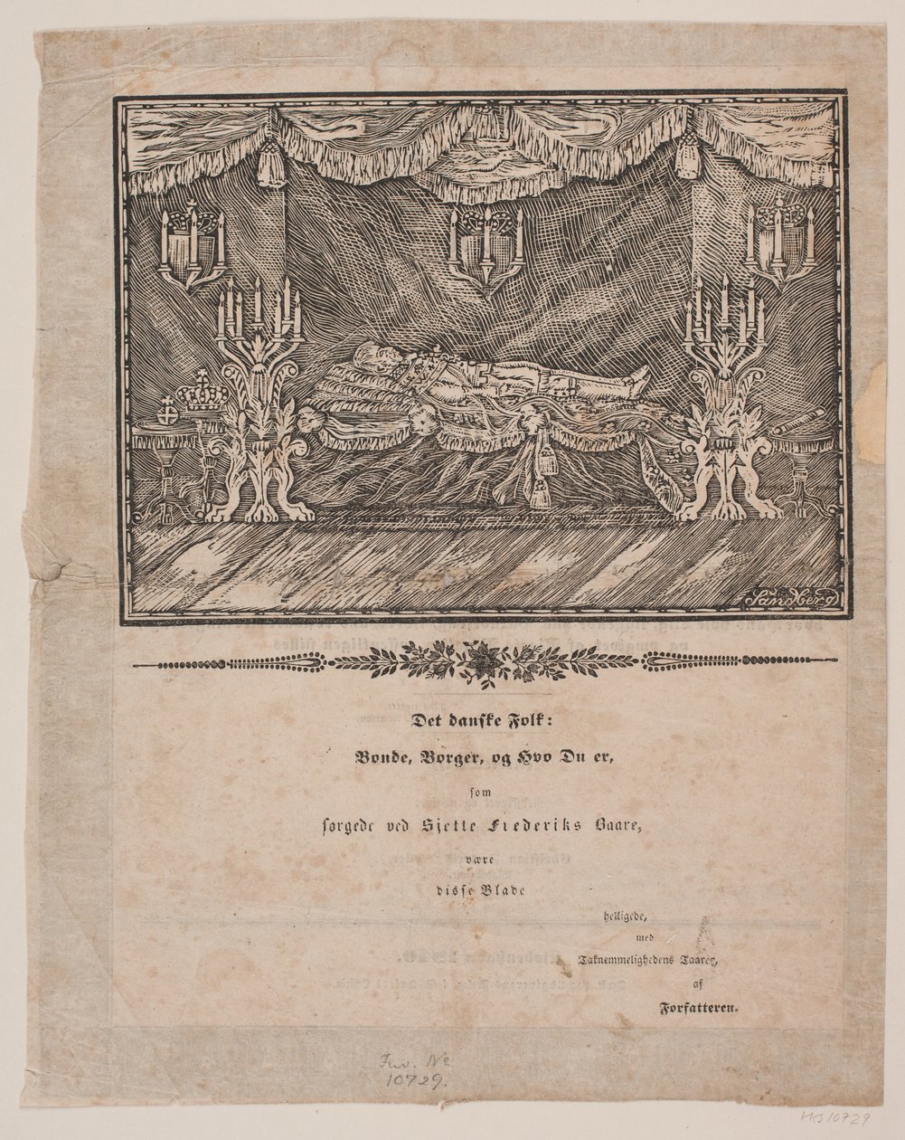 6. Frederik a lit de parade-n alkotó: Carl Leonard Sandberg